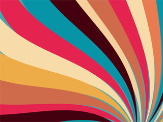 Vintage retro banner background. Colorful wallpaper. Vector illustration. party background.