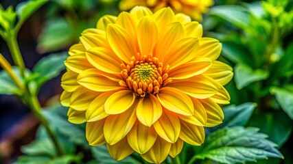 Close-Up of a Blooming  Flower with Vibrant Petals and Detailed Texture. Stunning Floral Image Capturing the Beauty and Brightness of Nature in Full Bloom.