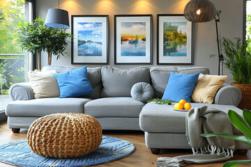 Spacious Living Room with Sofa
