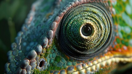 close up of a lizard reptile, lizard, animal, nature, macro, green, eye, 