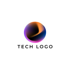 ILLUSTRATION ABSTRACT LETTER O, CIRCLE BALL LOGO ICON GRADIENT MESH COLORFUL ELEMENT DESIGN SIMPLE VECTOR GOOD FOR APPS, BRAND 