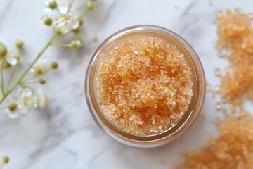 Lip scrub for smooth and exfoliated lips.