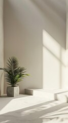 Fototapeta premium Mockup design featuring a clean and uncluttered background.