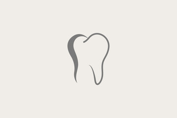 Illustration vector graphic of minimalist tooth. Good for logo