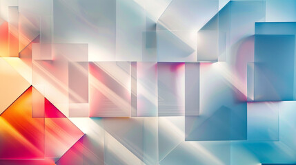 Obraz premium abstract 3d square white technology communication concept background. Random shifted white cube square boxes block background wallpaper banner with copy space. 