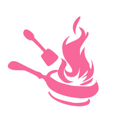 Frying pan icon vector illustration