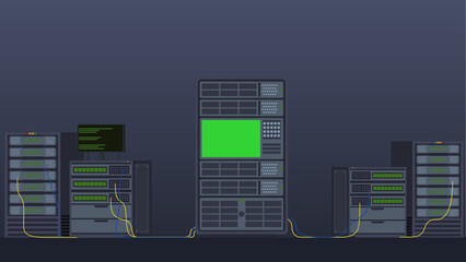 서버룸(네트워크+기술+통신+보안)