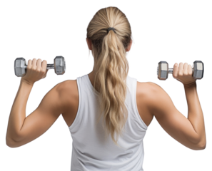 PNG Woman dumbbell sports adult.