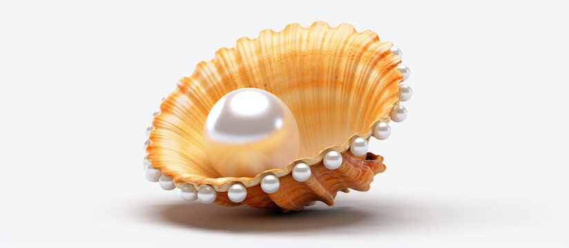 A shell with a pearl inside of it