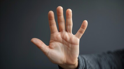 wallpaper illustration of hand gestures of a mute, deaf person saying something to the person they are talking to