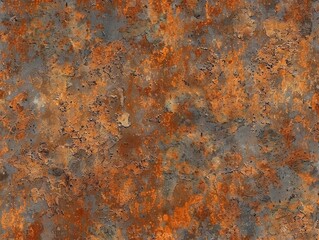Weathered texture on rusty metal background