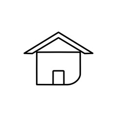 minimal home icon - web homepage symbol - vector website sign