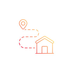 Delivery icon design with white background stock illustration