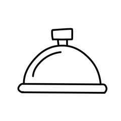 Vector Food Tray Outline Icon