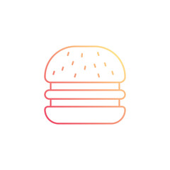 Hamburger icon design with white background stock illustration