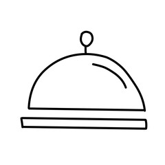 Vector Food Tray Outline Icon