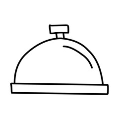 Vector Food Tray Outline Icon