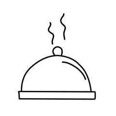 Vector Food Tray Outline Icon