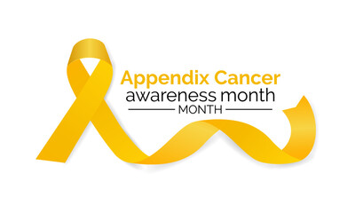 Appendix Cancer Awareness Month background template. Holiday concept. Health awareness Banner poster, flyer and background design.