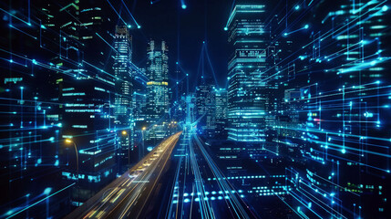 Naklejka premium illustration technology artificial intelligence