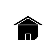 minimal home icon - web homepage symbol - vector website sign