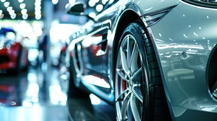 closeup any angle of sport car