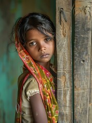 Fototapeta premium Empowering Girls: Campaign Against Child Marriage and Advocacy for Education