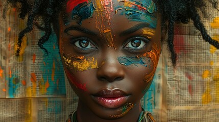 Multicultural Mosaic: African Woman in Urban Art