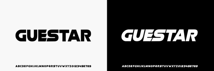 Modern alphabet bold font,italic, Uppercase and number, typeface ,urban, strong font, design for logo, technology, fashion, brand, vector illustration