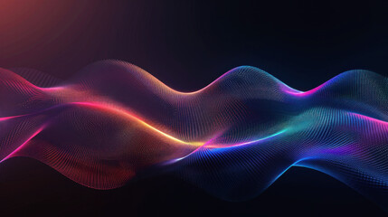 Fototapeta premium illustration wave of equalizer colorful vibrant