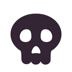 Skull head Icon, anatomy of human body organs