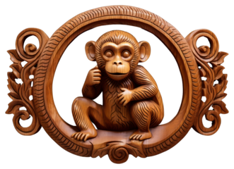 PNG A monkey art mammal animal.