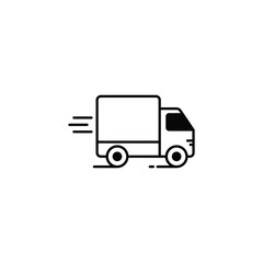 Fast Delivery icon design with white background stock illustration