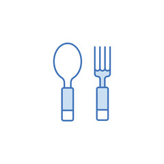 Fototapeta premium Utensils icon design with white background stock illustration