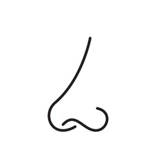 Nose icon, human body anatomy