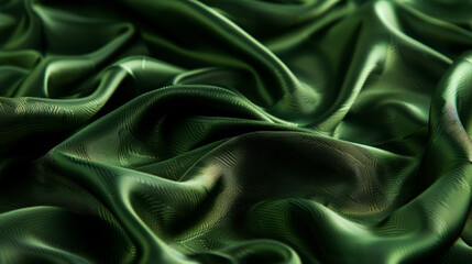 Fototapeta premium plain wave luxuries green of fabric