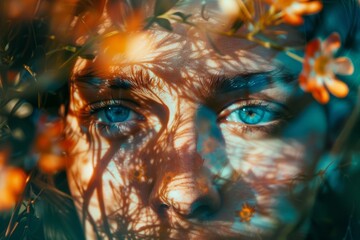 Blank gradient with bokeh light edges