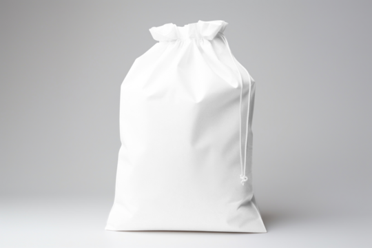 Gym drawstring bag png mockup, transparent design