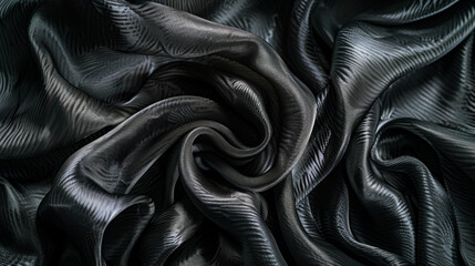 Naklejka premium plain wave luxuries black of fabric