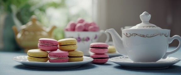 Cartoon style line art illustration of a group