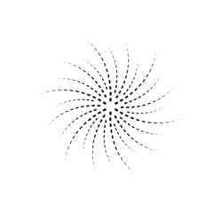 Fototapeta premium halfton shape on white background 