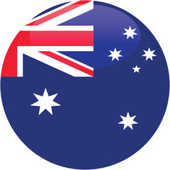 Round Icon flag vector of Australia
