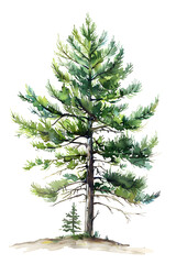 tree on a white background