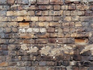 Classic Brick Wall Backdrop with Urban Charm Textured Grunge Background for Mockup and Copy Space