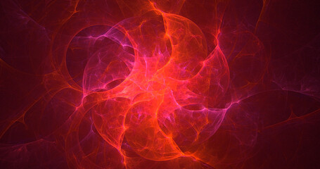 3D manual Fractal illustration. Abstract rendering multicolor technology light background. The illustration is not generated by AI.