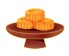 cookies on a white background
