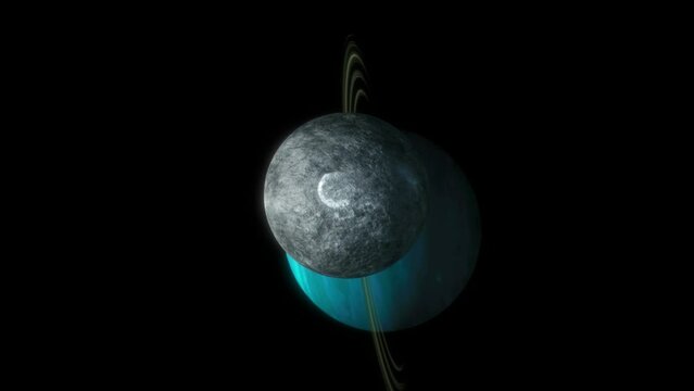 The biggest moons of Planet Uranus.