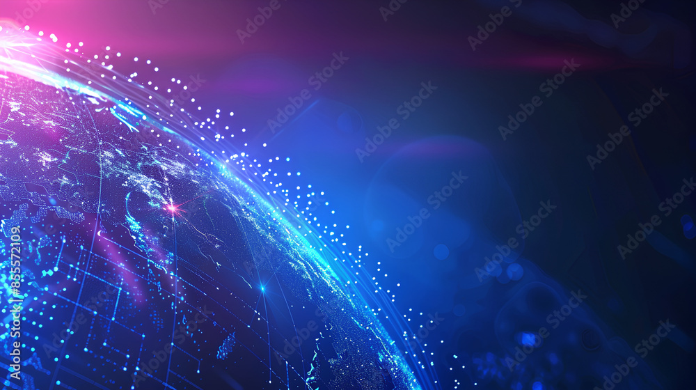 Poster digital technology world. business virtual concept. vector background