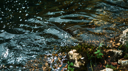 Fototapeta premium capture water in the river