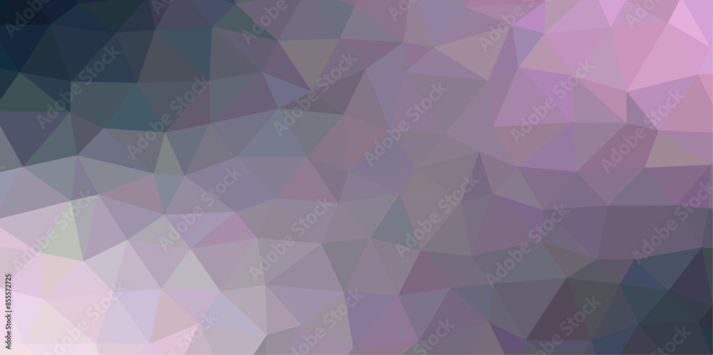 Poster Abstract Geometric Origami Style with Gradient. Silver triangular low poly template polygonal design. Colorful fashion liquid style with gradient. 